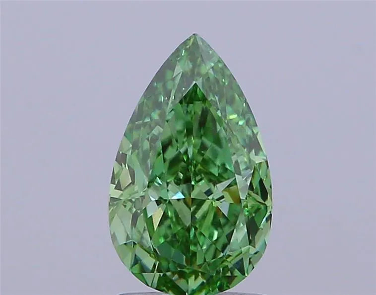 1.53ct Pear Lab Grown Diamond (Colour Fancy Vivid Green, Clarity VVS2, IGI Certified)