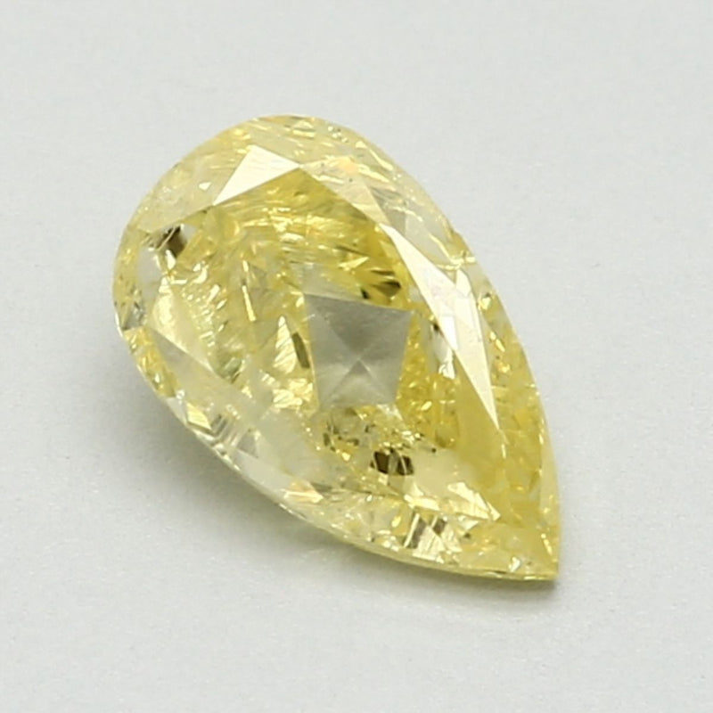 Pear 1.01ct Fancy Intense Yellow  GIA #1142782631