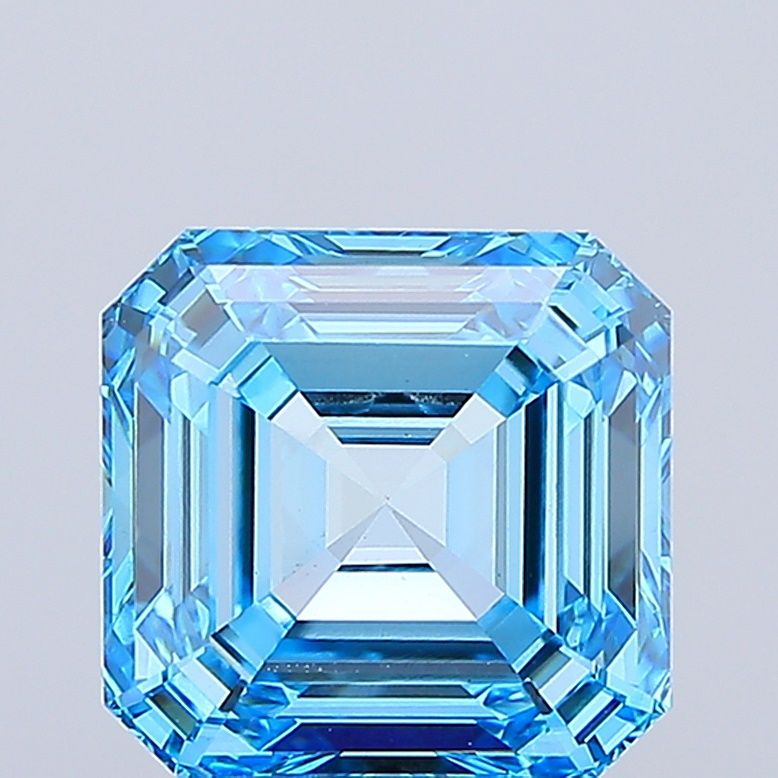 Asscher 6.08ct Fancy Vivid Blue VS1 IGI #LG788662918