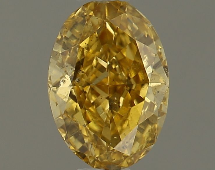 Oval 0.43ct Fancy Deep Orangey Yellow SI2 GIA #1527963155
