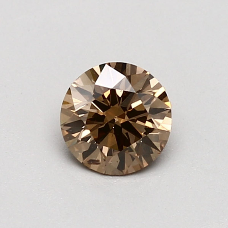 Round 0.52ct Fancy Orange Brown SI1 GIA #6223917226