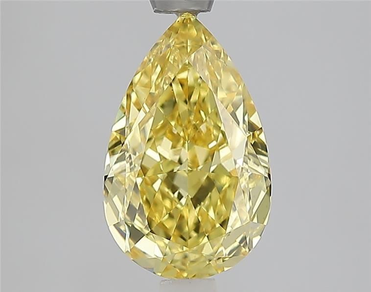 Pear 2.09ct Fancy Intense Yellow VS1 IGI #LG733513355