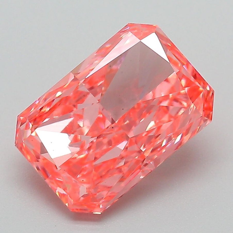 Radiant 3.05ct Fancy Vivid Pink VS2 IGI #LG704538455