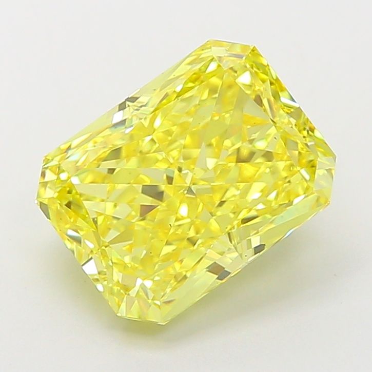 Radiant 4.1ct Fancy Vivid Yellow VS2 IGI #LG778674264