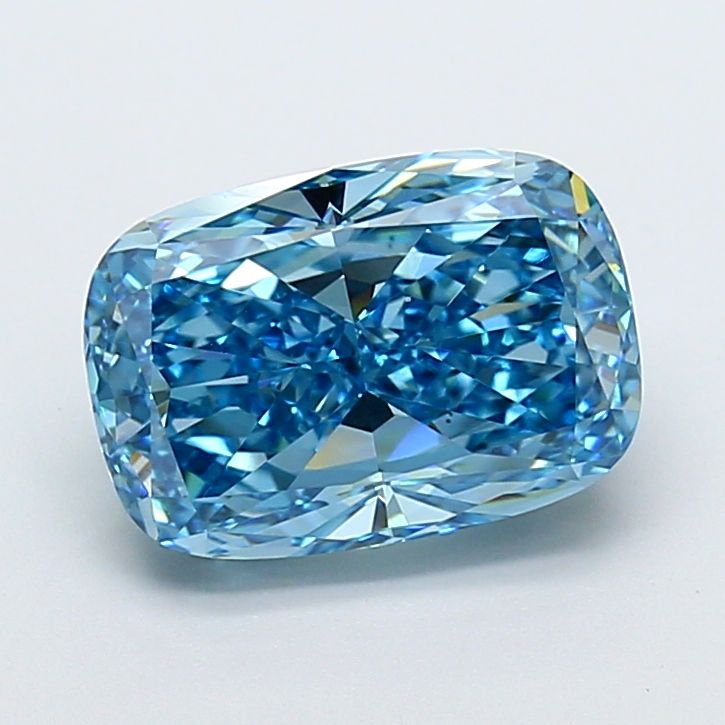 Cushion modified 4.01ct Fancy Vivid Blue VVS2 IGI #LG781645649