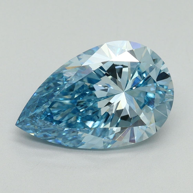 Pear 3.15ct Fancy Vivid Blue VVS2 IGI #LG652421479