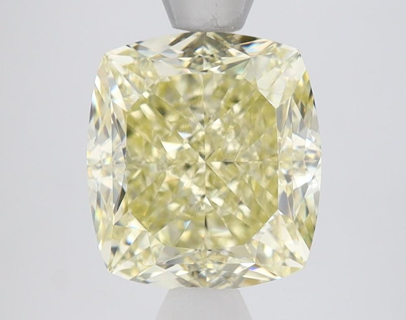Cushion brilliant 3.51ct Fancy Light Yellow VS1 GIA #2536120777