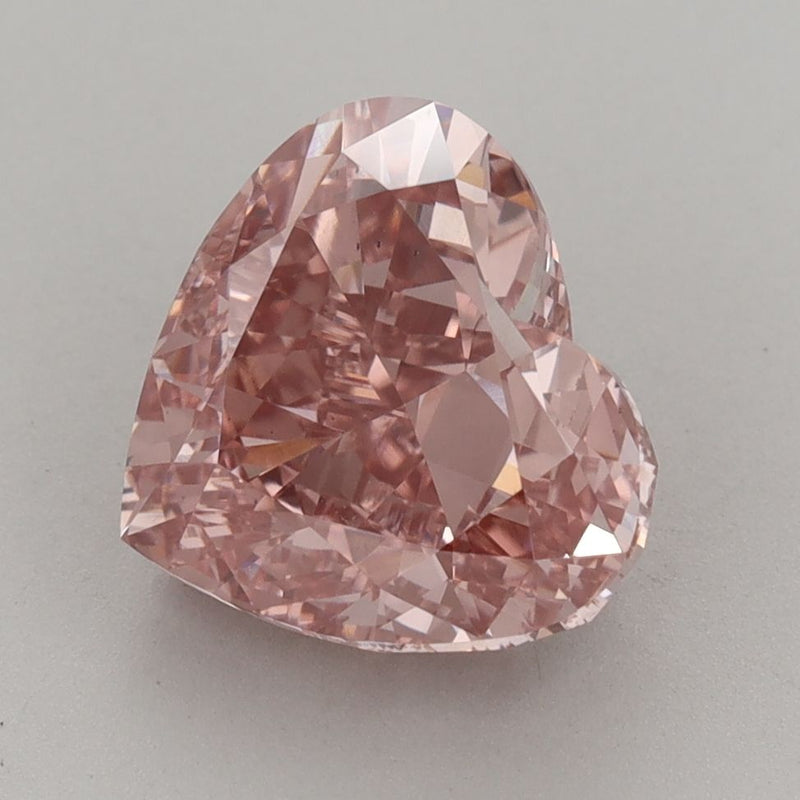 Heart 4.08ct Fancy Intense Brown Pink VS2 IGI #LG683597254