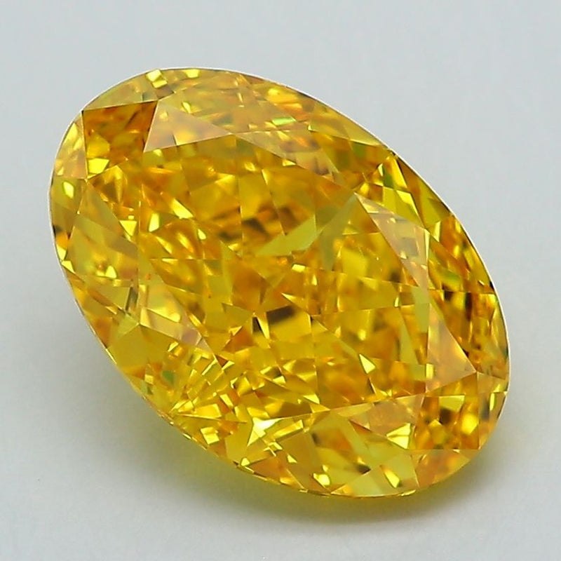 Oval 3.11ct Fancy Vivid Yellow VS1 IGI #LG584355728