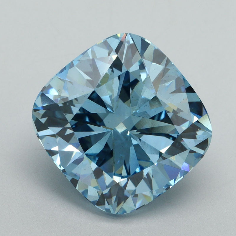 Cushion brilliant 10.06ct Fancy Vivid Blue VS2 IGI #LG678563303
