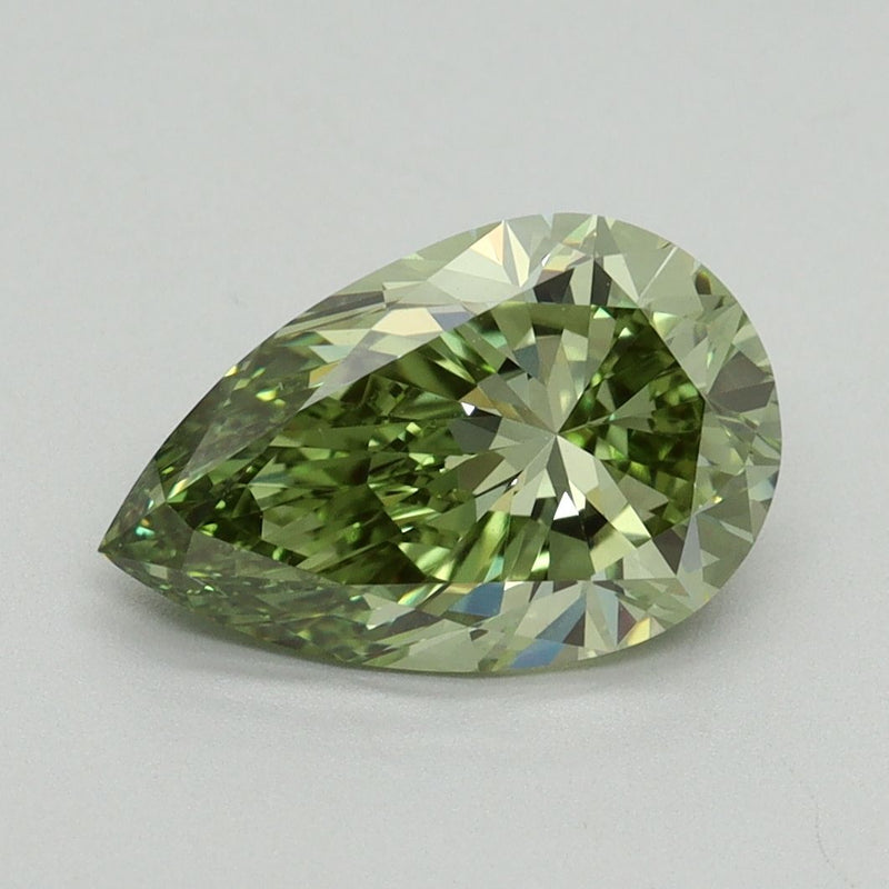 Pear 2.15ct Fancy Vivid Green VS1 IGI #LG692594798