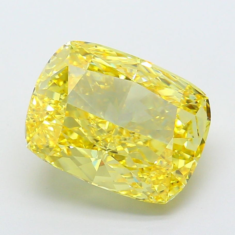 Cushion modified 7.03ct Fancy Vivid Yellow VS1 IGI #LG749534820
