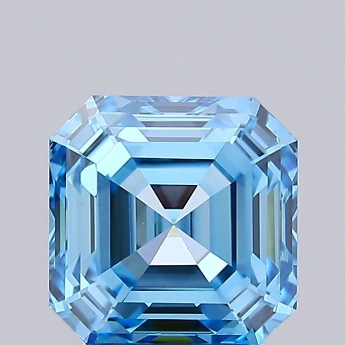 Asscher 2.04ct Fancy Vivid Blue VS1 IGI #LG715555573