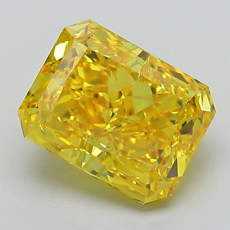 Radiant 2.87ct Fancy Vivid Yellow VS1 IGI #LG591360694