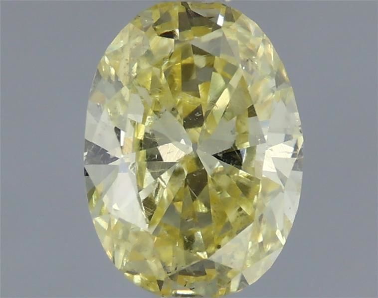 Oval 0.34ct Fancy Intense Yellow SI2 GIA #2101380985