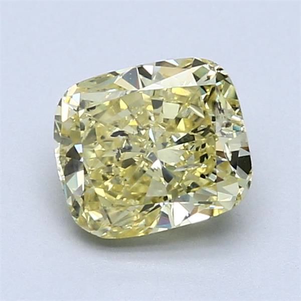 Cushion brilliant 1.51ct Fancy Intense Yellow  GIA #1102820555