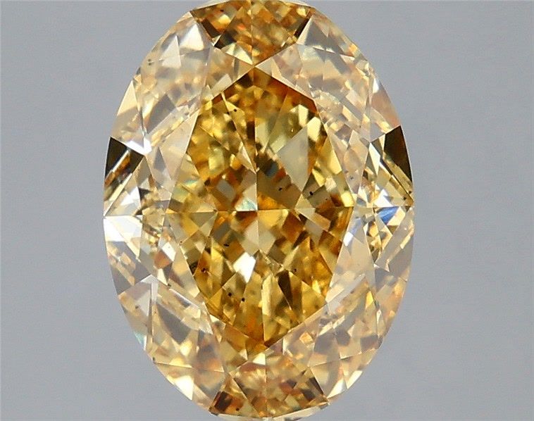 Oval 5.11ct Fancy Intense Yellow VS2 IGI #LG640487307