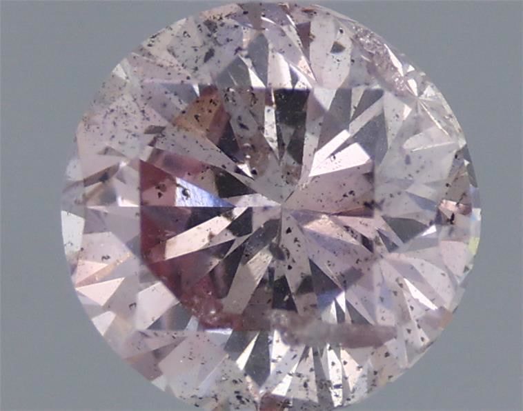 Round 0.5ct Fancy Brownish Purple Pink  GIA #17786883