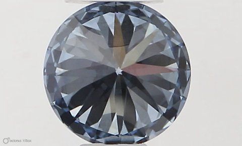 Round 0.37ct Fancy Vivid Blue VVS1 IGI #LG564379497