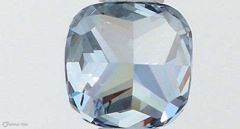 Cushion modified 0.51ct Fancy Vivid Blue SI1 IGI #LG546230034