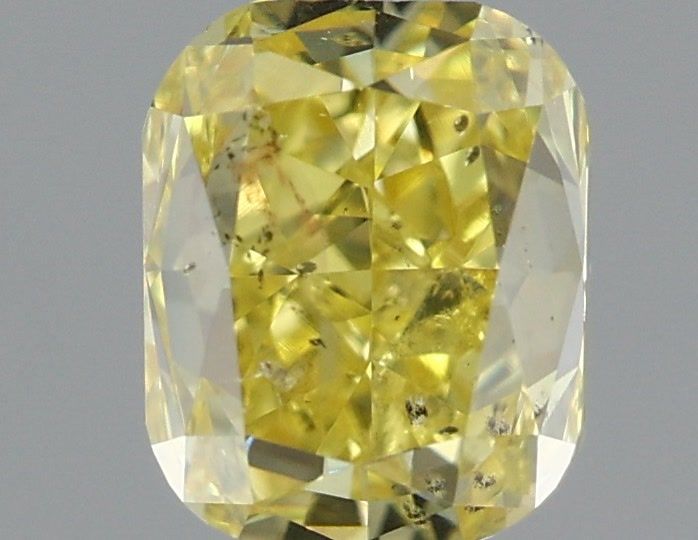Cushion modified 1.01ct Fancy Intense Yellow  GIA #2135614185