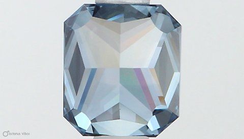 Radiant 0.7ct Fancy Vivid Blue SI1 IGI #LG528229863