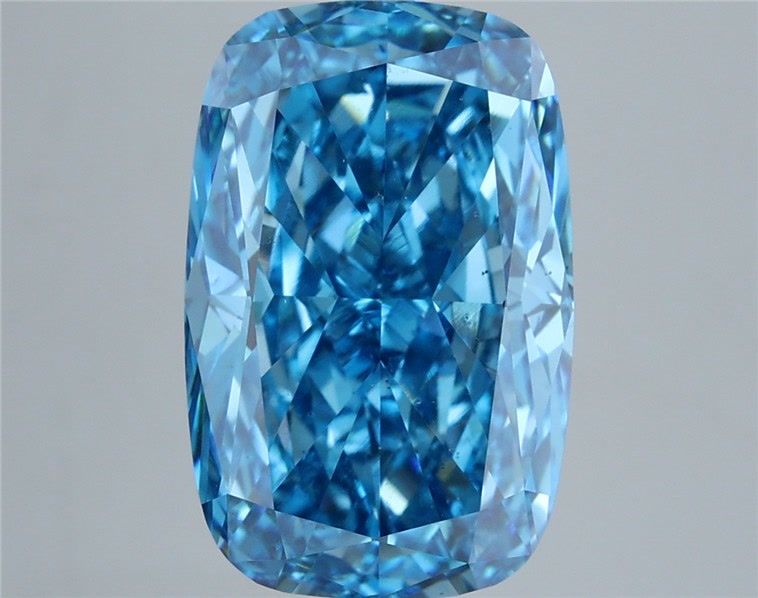 Cushion modified 7.03ct Fancy Vivid Blue VS2 IGI #LG766658633