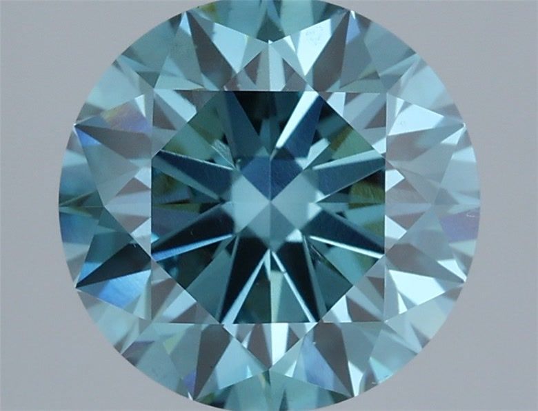 Round 3.42ct Fancy Vivid Blue VS1 IGI #LG733591568