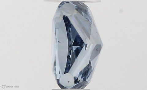 Cushion modified 0.47ct Fancy Vivid Blue SI1 IGI #LG517217921