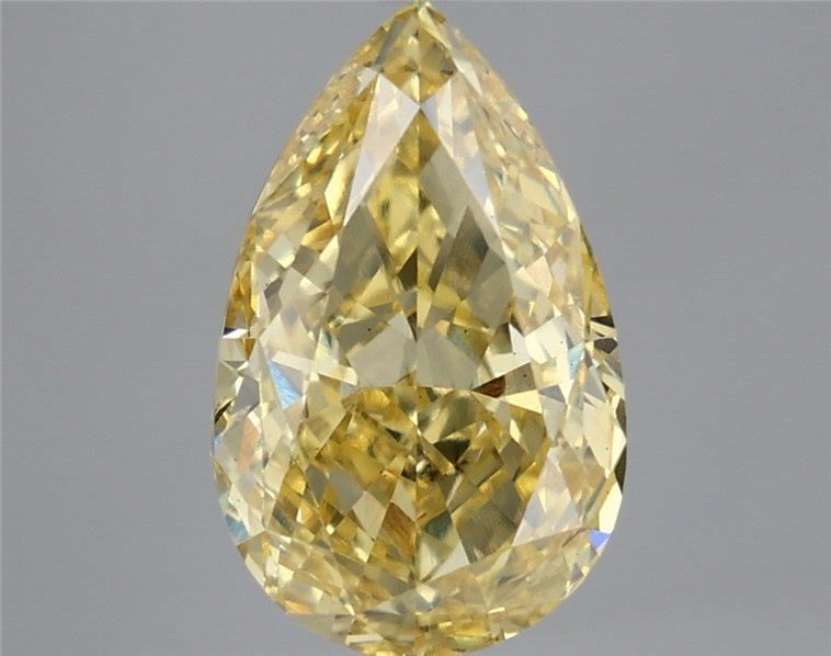 Pear 4.55ct Fancy Intense Yellow VS2 IGI #LG726556777