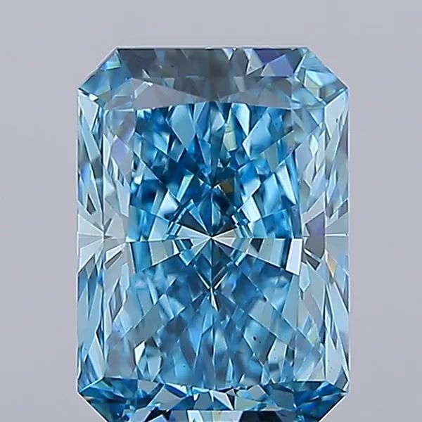 Radiant 5.09ct Fancy Vivid Blue VS2 IGI #LG675597060