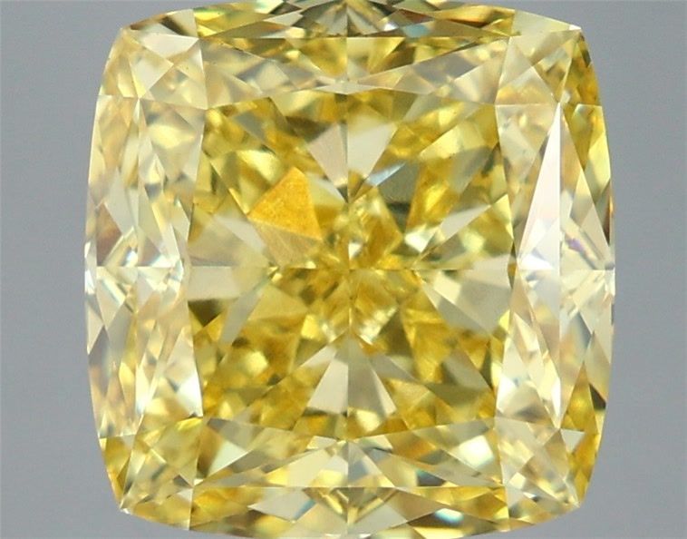 Cushion modified 7.48ct Fancy Vivid Yellow VS1 IGI #LG739545383