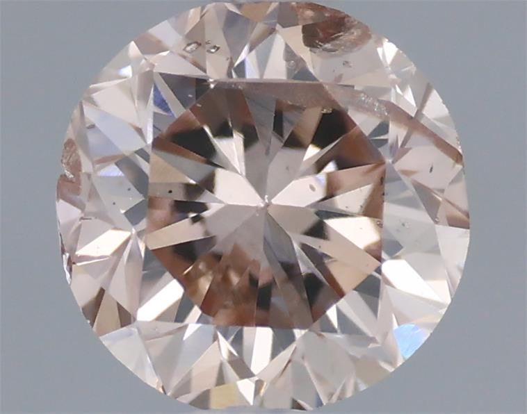 Round 0.47ct Fancy Pinkish Brown  GIA #2101393189