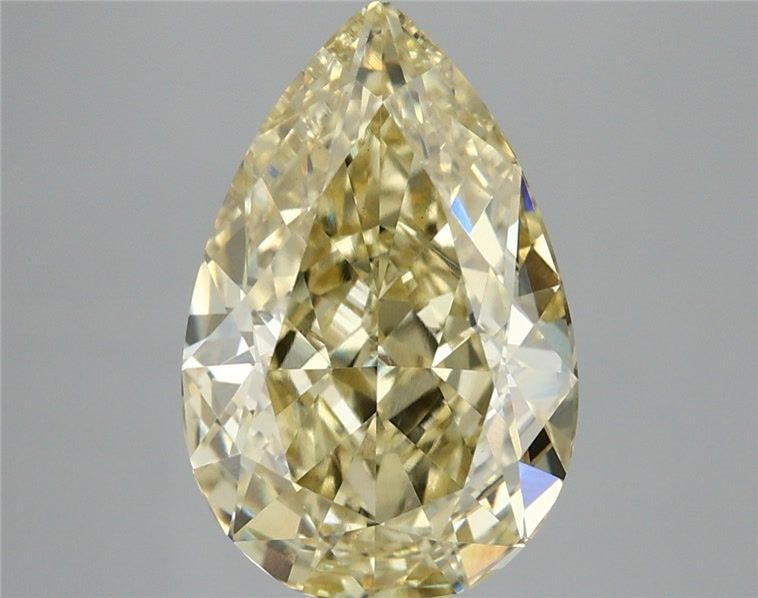 Pear 4.57ct Fancy Intense Yellow VS1 IGI #LG741588218