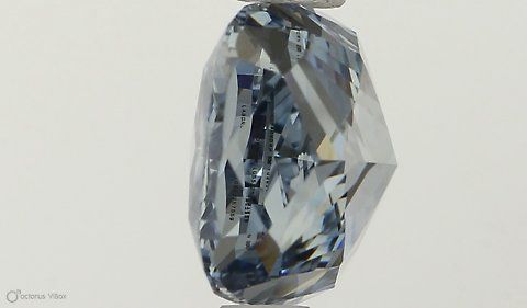 Cushion modified 1.53ct Fancy Vivid Blue SI2 IGI #LG553257559