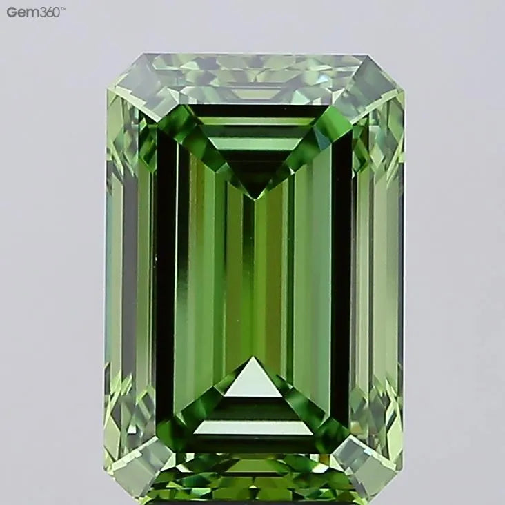 5.02ct Emerald Lab Grown Diamond (Colour Fancy Vivid Green, Clarity VVS2, IGI Certified)
