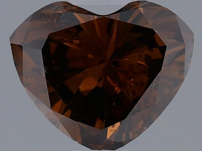 Heart 0.65ct Fancy Dark Orangey Brown  GIA #1106378749