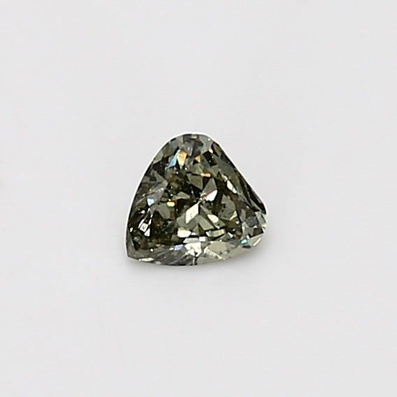 Heart 0.18ct Fancy Grayish Yellowish Green SI2 GIA #2213302736