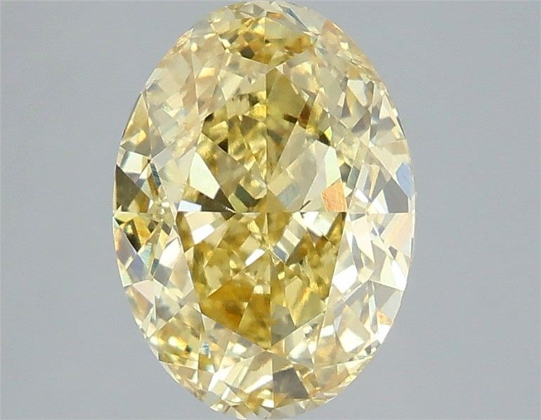 Oval 4ct Fancy Intense Yellow VS1 IGI #LG756583061