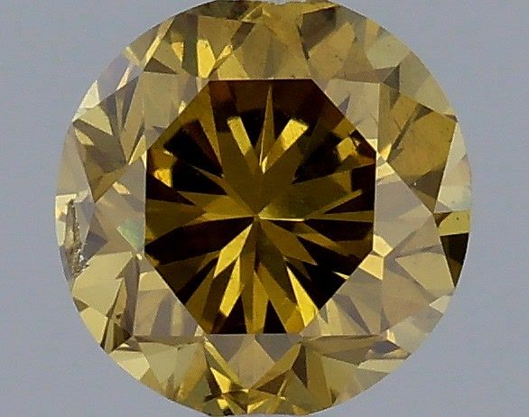 Round 0.27ct Fancy Deep Brownish Greenish Yellow  GIA #1106432243