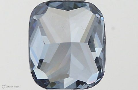 Cushion modified 0.61ct Fancy Vivid Blue VS2 IGI #LG537246716