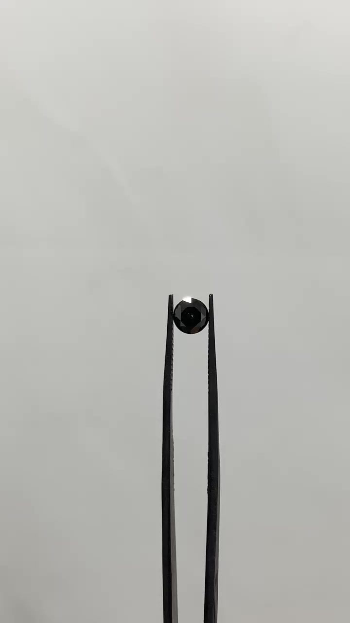 Round 0.77ct Fancy Black VVS2 GIA #6492922630