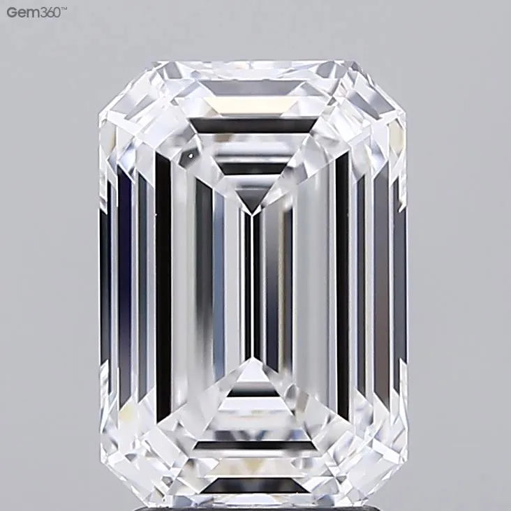 3.12ct Emerald Lab Grown Diamond (Colour E, Clarity VVS2, GIA Certified)