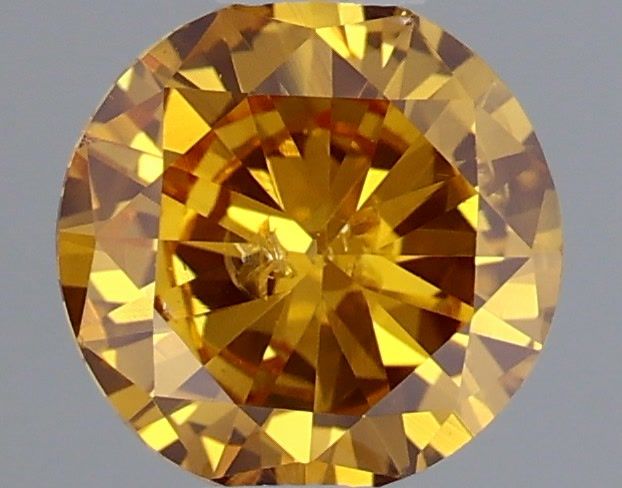 Round 0.35ct Fancy Deep Orange Yellow  GIA #17788673