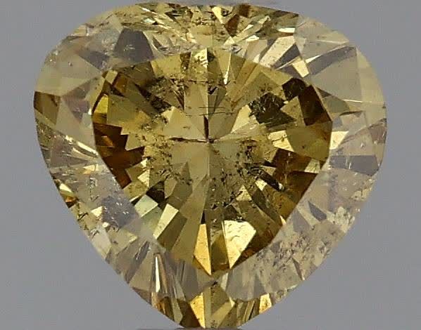 Heart 0.36ct Fancy Brownish Yellow  GIA #6107383968