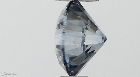 Round 0.5ct Fancy Vivid Blue SI1 IGI #LG564379488