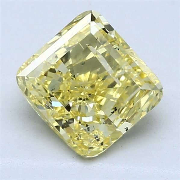 Cushion brilliant 2.01ct Fancy Vivid Yellow  GIA #5121669723