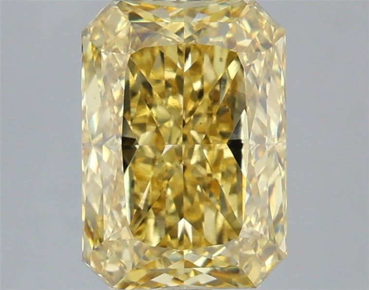 Radiant 3.07ct Fancy Vivid Yellow VS2 IGI #LG756583045