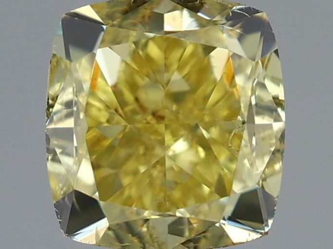 Cushion modified 1.01ct Fancy Intense Yellow SI2 GIA #7488497622