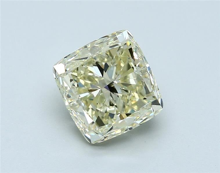 Cushion modified 4.03ct Fancy Light Yellow VS1 GIA #1106704441